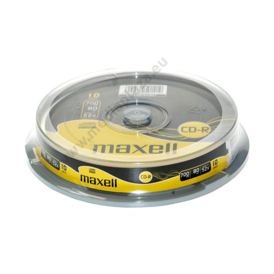 MAXELL CD  R  52X CAKE 10 MEDIAPLAZA EU  Mem riak rtya 